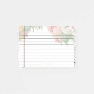 Personalised Customisable Lined Notebook Paper Post-it Notes