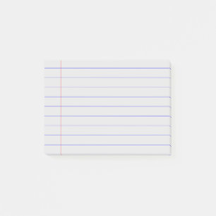 Personalised Customisable Lined Notebook Paper Post-it Notes