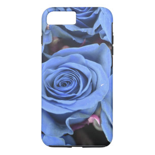 Personalised Customise Blue Roses iPhone 8 Plus/7 Plus Case