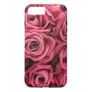 Personalised Customise Pink Roses iPhone 8 Plus/7 Plus Case