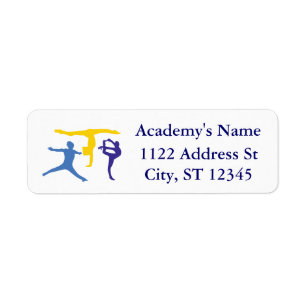 Personalised Customised Gymnastics Business Supply Return Address Label