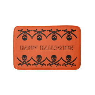 Personalised customised Halloween Skull Bath Mat