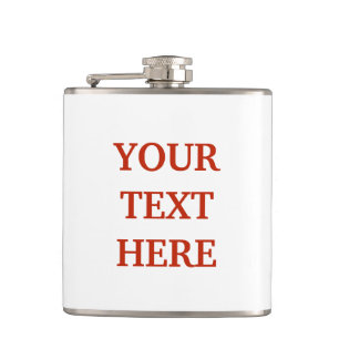 Personalised customised hip flask