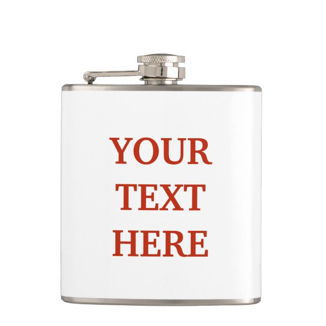 Personalised customised hip flask (Front)