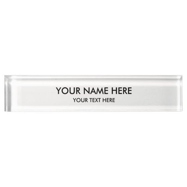 Personalised Customised Nameplate (Front)