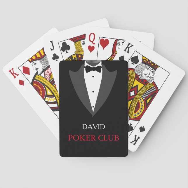 Personalised Customised Poker Club Playing Cards (Back)