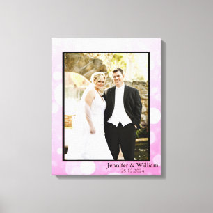 Personalised Customised Wedding Photo Canvas Print