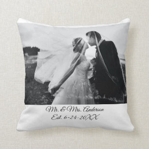 Personalised Customised Wedding Photo Cushion