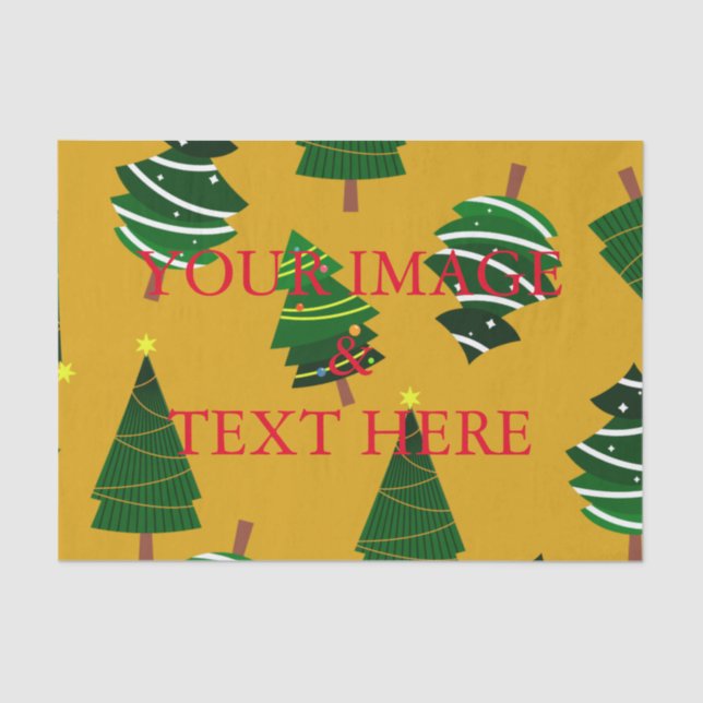 Personalised Customised Your Own Photo Tissue Pape Tissue Paper (Front)