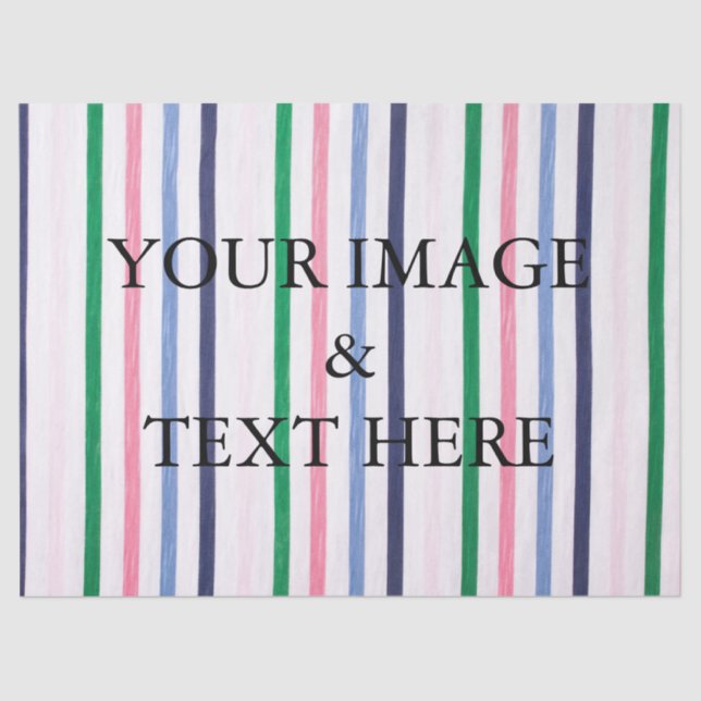 Personalised Customised Your Own Photo Tissue Pape Tissue Paper (Front)