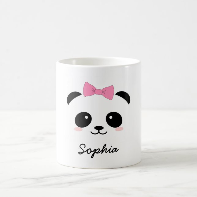 personalised cute animal panda girly mug (Center)