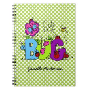 Personalised Cute as a Bug Journal
