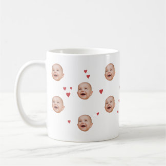 Personalised Cute Baby Face 1 Photo Mug