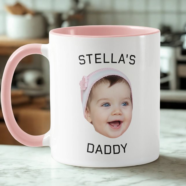 Personalised Cute Baby Face Photo Dad Gift Mug (Creator Uploaded)