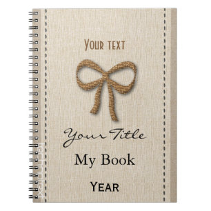 Personalised Cute Baby Girly Girl Gold Bow Notebook
