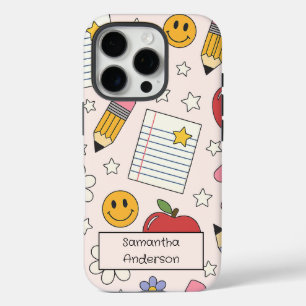 Personalised Cute Back to School   for Kids -  iPhone 16 Pro Case