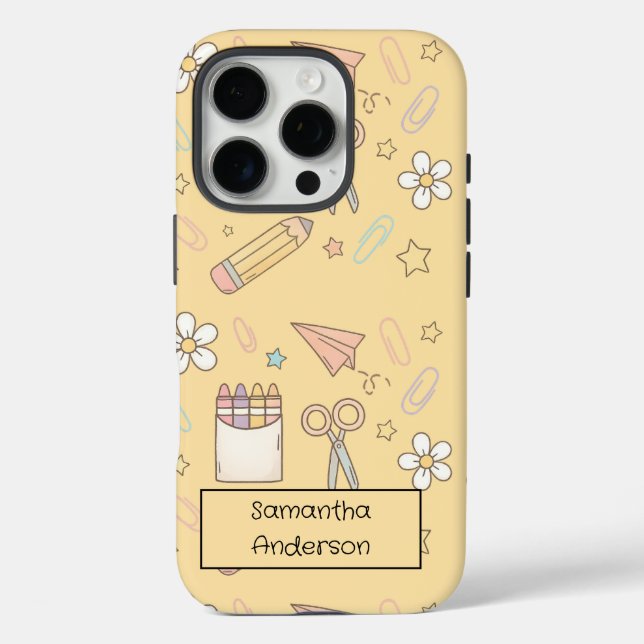 Personalised Cute Back to School | for Kids -  Case-Mate iPhone Case (Back)