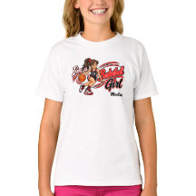 Personalised Cute Basketball Girl