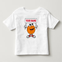 Personalised cute Basketball kids design