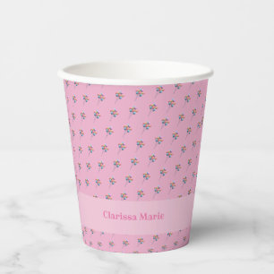Personalised Cute Bear and Balloons Paper cup
