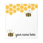 Personalised Cute Bees Notepad