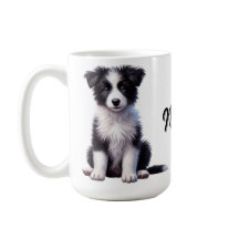 Personalised Cute Border Collie Puppy