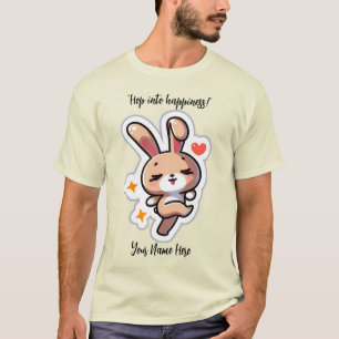 Personalised Cute Bunny T-Shirt