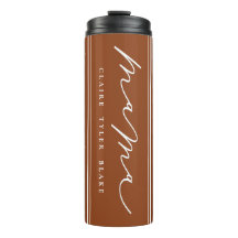 Personalised Cute Burnt Orange Mama Script