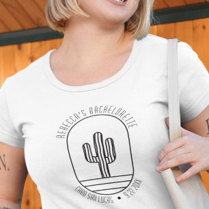 Personalised Cute Cactus Bachelorette Party T-Shirt
