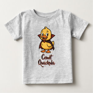personalised Cute cartoon Halloween duck vampire Baby T-Shirt