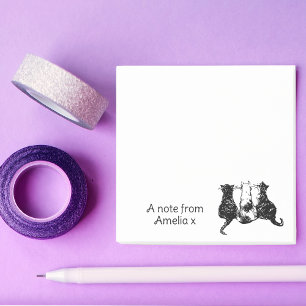 Personalised Cute Cat Post-it Notes