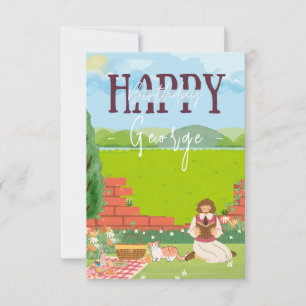 Personalised Cute Cat-tage Picnic Birthday Wishes