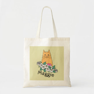 Personalised Cute Cat Tote Bag