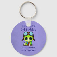 Personalised Cute Chibi Turtle Birthday Favour