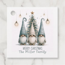 Personalised Cute Christmas Gnome Family Holiday