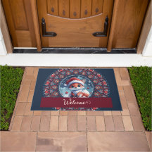 Personalised Cute Christmas Kawaii Fox Dot Mandala