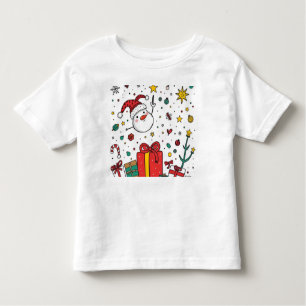 personalised cute Christmas tee for kids