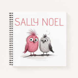 Personalised cute colourful notebook