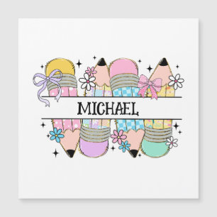 Personalised Cute Colourful Pencil - Back To Schoo