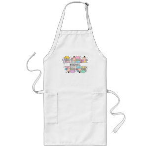 Personalised Cute Colourful Pencil - Back To Schoo Long Apron