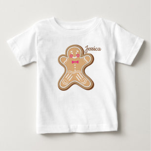Personalised Cute Cookie Baby T-Shirt