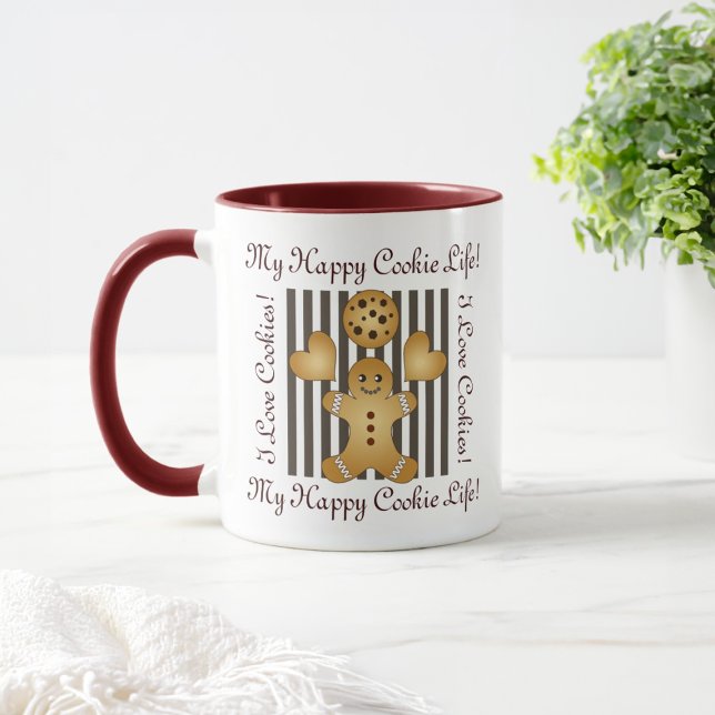 Personalised Cute Cookie Gingerbread Man Kids Mug (Creator Uploaded)