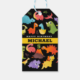 Personalised Cute Dinosaur Favour & Gift Tags