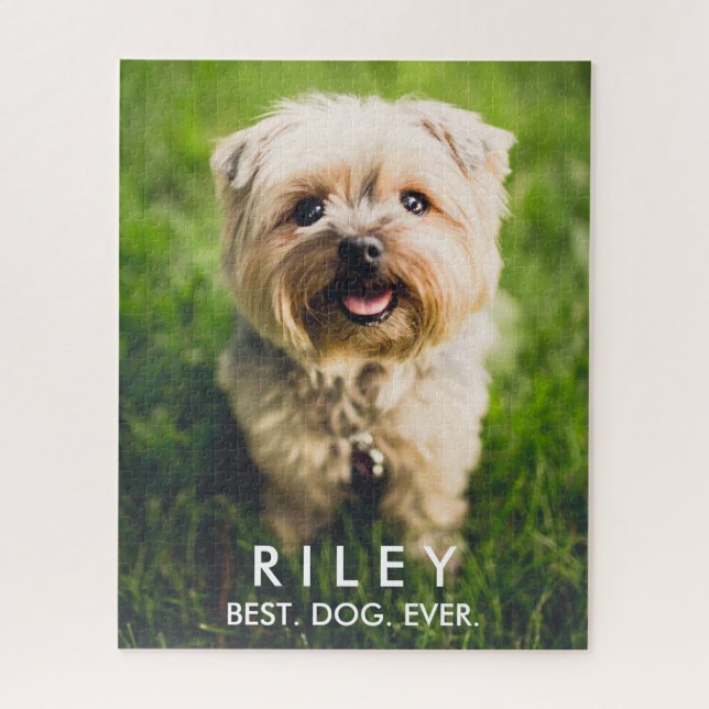 Personalised Cute Dog Photo Custom Quality Jigsaw Puzzle (Vertical)