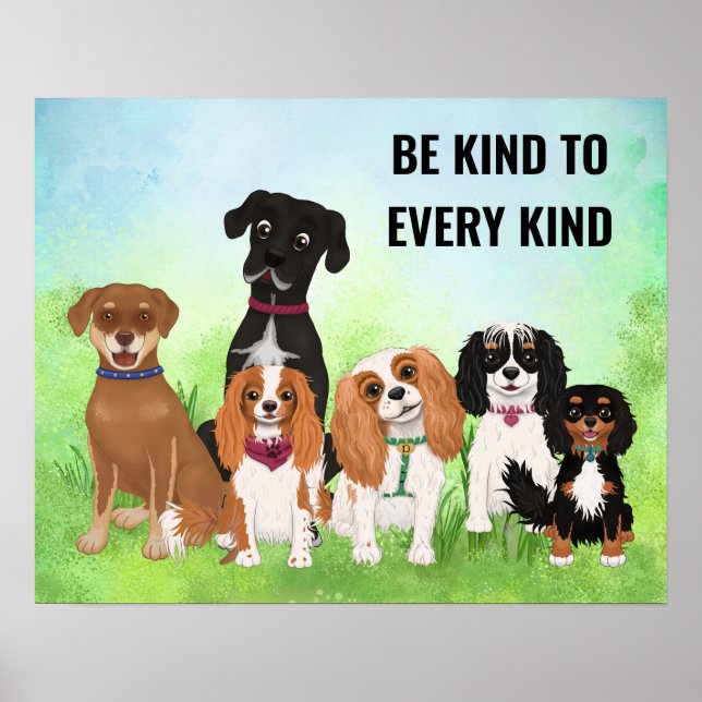 Personalised Cute Dog   Poster (Front)