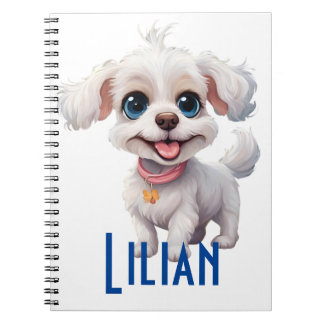 Personalised Cute Dog Spiral Notebook: Delightful Notebook