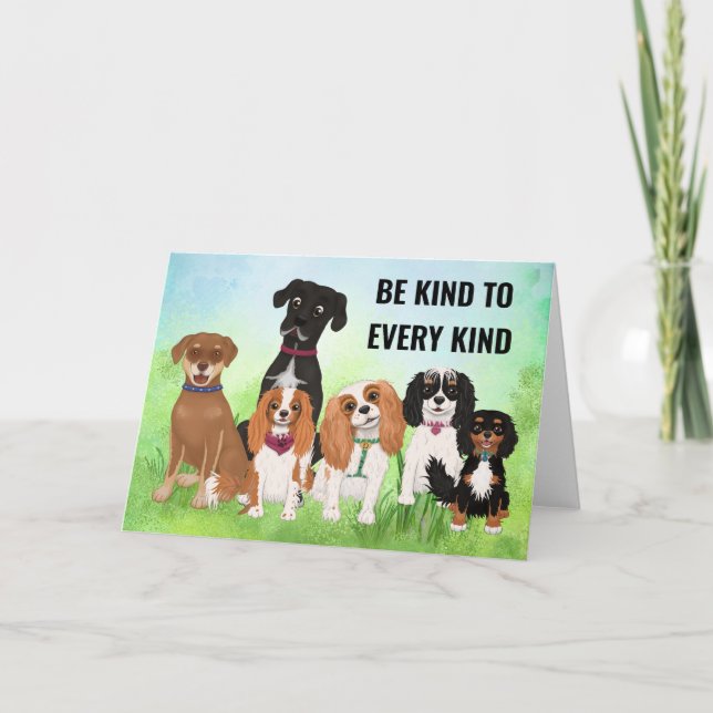 Personalised Cute Dog    Thank You Card (Front)