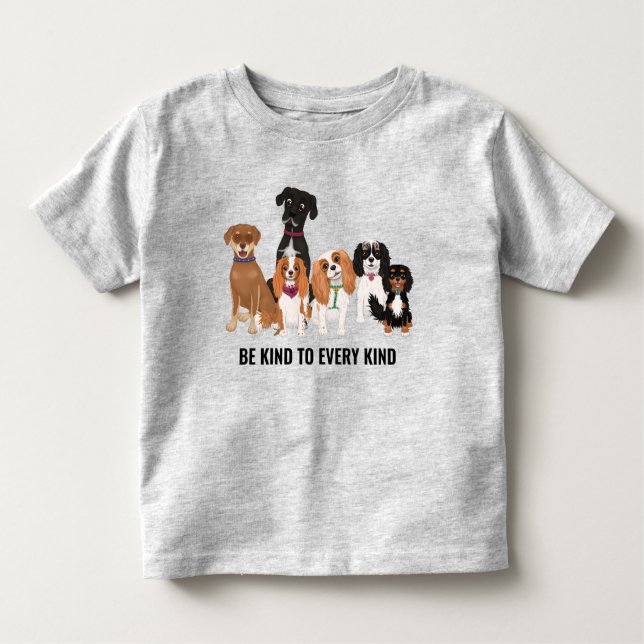 Personalised Cute Dog  Toddler T-Shirt (Front)
