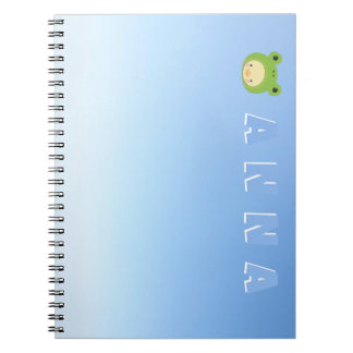 Personalised cute duck notebook