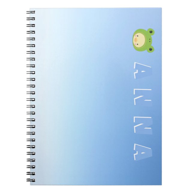 Personalised cute duck notebook (Front)